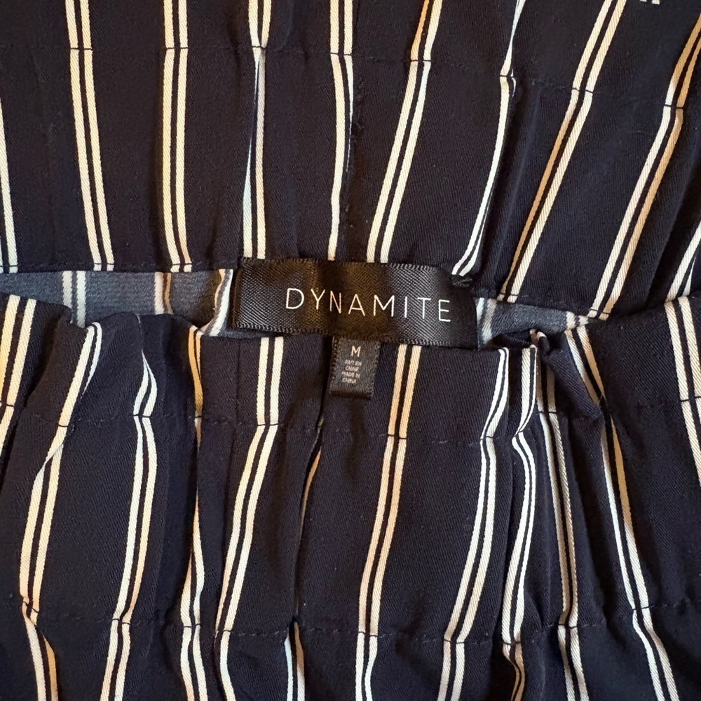 Dynamite Navy and White Striped Pants - Picture 2 of 2
